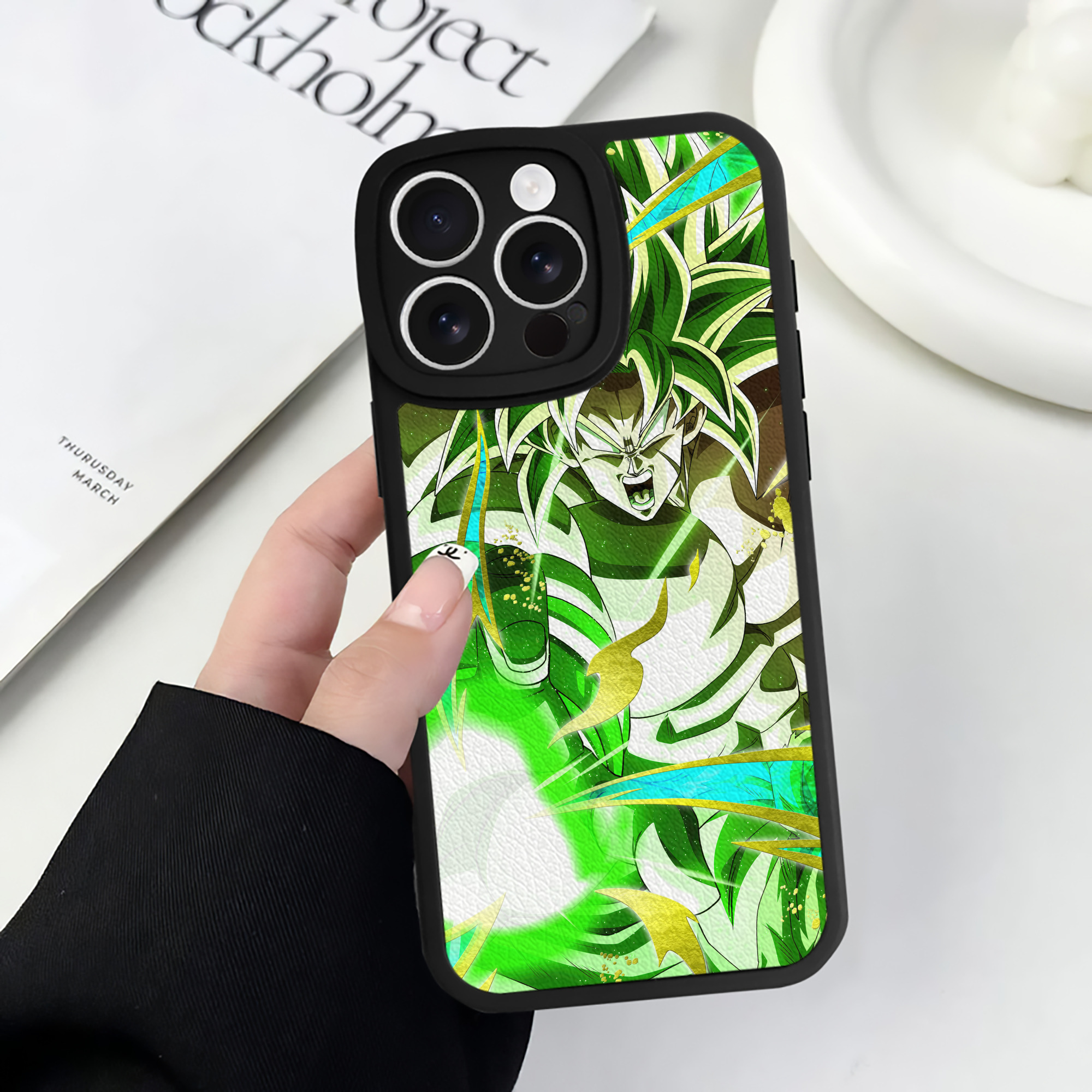 （画像用） ドラゴンボール DRAGON BALL 【iPhone 16シリーズ対応】シリコンスマホケース（レザー調） 材質：シリコン